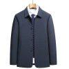 Middle-aged man Dad Spring and Autumn Jacket 2023 New Style Business casual lapel men's jacket for middle-aged and elderly men Item Picture